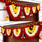 Multicolor Woolen Pom Pom Handmade Traditional Toran For Home Shop & Temple - Image 4