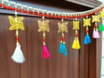 Multicolor Woolen Pom Pom Handmade Traditional Toran For Home Shop & Temple - Image 5