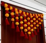 Multicolor Woolen Pom Pom Handmade Traditional Toran For Home Shop & Temple - Image 4