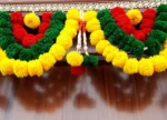 Multicolor Woolen Pom Pom Handmade Traditional Toran For Home Shop & Temple - Image 5