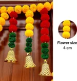 Multicolor Authentic Handcrafted Woolen Toran For Home Shop & Temple - Image 4