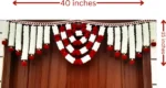 Multicolor Woolen Pom Pom Handmade Traditional Toran For Home Shop & Temple - Image 3