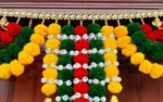 Multicolor Woolen Pom Pom Handmade Traditional Toran For Home Shop & Temple - Image 4