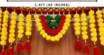 Multicolor Woolen Pom Pom Handmade Traditional Toran For Home Shop & Temple - Image 4