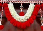 Multicolor Woolen Pom Pom Handmade Traditional Toran For Home Shop & Temple - Image 3