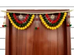 Multicolor Woolen Pom Pom Handmade Traditional Toran For Home Shop & Temple - Image 5