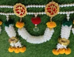 Multicolor Woolen Pom Pom Handmade Traditional Toran For Home Shop & Temple - Image 5