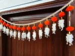 Multicolor Woolen Pom Pom Handmade Traditional Toran For Home Shop & Temple - Image 4