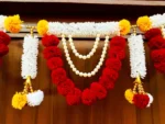 Multicolor Woolen Pom Pom Handmade Traditional Toran For Home Shop & Temple - Image 3