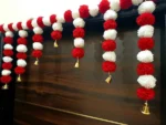 Multicolor Woolen Pom Pom Handmade Traditional Toran For Home Shop & Temple - Image 3