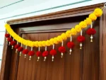 Multicolor Woolen Pom Pom Handmade Traditional Toran For Home Shop & Temple - Image 4