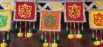 Multicolor Woolen Pom Pom Handmade Traditional Toran For Home Shop & Temple - Image 3