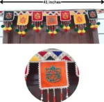 Multicolor Woolen Pom Pom Handmade Traditional Toran For Home Shop & Temple - Image 4
