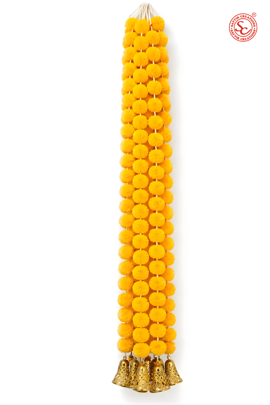 Wall Decorations (14) Multicolor Woolen Pom Pom Handmade Traditional Toran For Home Shop & Temple - Image 1