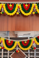 Multicolor Authentic Handcrafted Woolen Toran For Home Shop & Temple - Image 2