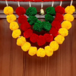 Multicolor Woolen Pom Pom Handmade Traditional Toran For Home Shop & Temple