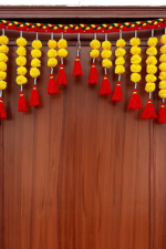 Multicolor Woolen Pom Pom Handmade Traditional Toran For Home Shop & Temple