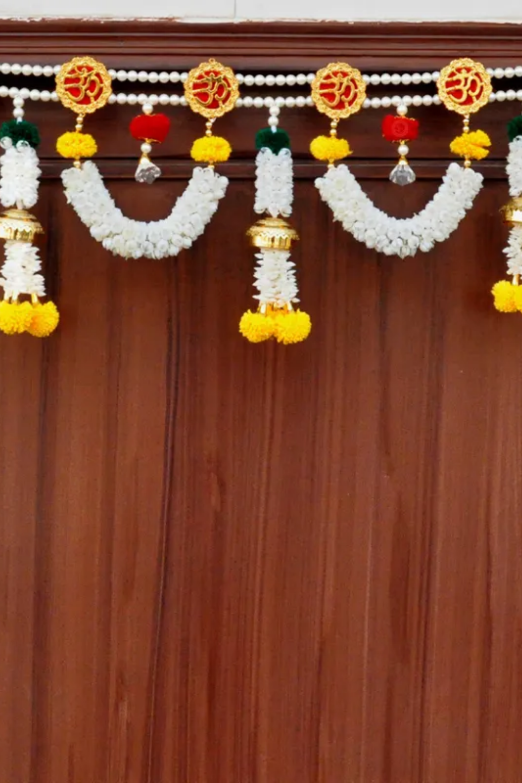 Wall Decorations - 2026-02-28T102325.346 Multicolor Woolen Pom Pom Handmade Traditional Toran For Home Shop & Temple - Image 1