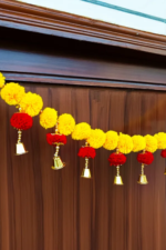 Multicolor Woolen Pom Pom Handmade Traditional Toran For Home Shop & Temple