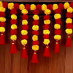 Multicolor Woolen Pom Pom Handmade Traditional Toran For Home Shop & Temple