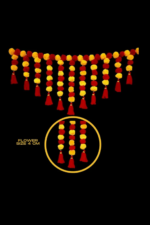 Multicolor Woolen Pom Pom Handmade Traditional Toran For Home Shop & Temple - Image 2