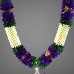Multicolor Soft Fabric Traditional Garland For Home Shop & Temple