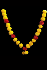 Yellow Woolen Plastic Beads Festivals Perfect For Decorating Homes And Temples - Image 2