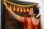 Multicolor Woolen Pom Pom Handmade Traditional Toran For Home Shop & Temple - Image 3