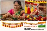 Multicolor Woolen Pom Pom Handmade Traditional Toran For Home Shop & Temple - Image 5