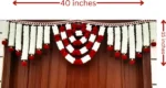 Multicolor Woolen Pom Pom Handmade Traditional Toran For Home Shop & Temple - Image 4