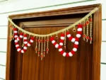 Multicolor Woolen Pom Pom Handmade Traditional Toran For Home Shop & Temple - Image 4