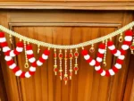 Multicolor Woolen Pom Pom Handmade Traditional Toran For Home Shop & Temple - Image 5