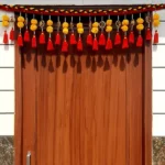 Multicolor Woolen Pom Pom Handmade Traditional Toran For Home Shop & Temple - Image 5