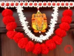 Multicolor Woolen Pom Pom Handmade Traditional Toran For Home Shop & Temple - Image 4