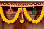 Multicolor Woolen Pom Pom Handmade Traditional Toran For Home Shop & Temple - Image 5