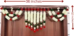 Multicolor Woolen Pom Pom Handmade Traditional Toran For Home Shop & Temple - Image 4