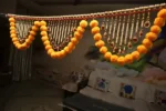 Yellow Woolen Pom Pom Handmade Traditional Toran For Home Shop & Temple - Image 5