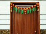 Multicolor Woolen Pom Pom Handmade Traditional Toran For Home Shop & Temple - Image 4