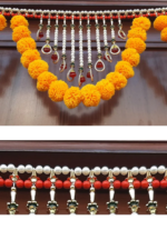 Yellow Woolen Pom Pom Handmade Traditional Toran For Home Shop & Temple