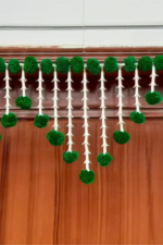 Multicolor Woolen Pom Pom Handmade Traditional Toran For Home Shop & Temple