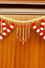 Multicolor Woolen Pom Pom Handmade Traditional Toran For Home Shop & Temple - Image 2